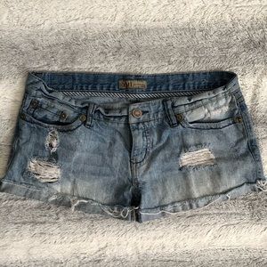 YMI Jeans distressed jean shorts